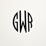 Monogram Arc Note Card