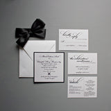 Script Wedding Invitation, Thermography