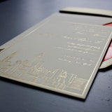 NYC Skyline, Metallic Gold