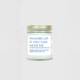 Personalized Thumbs Up Soy Candle