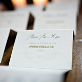 calligraphy escort cards