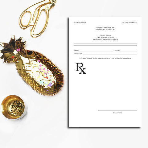 Prescription Pad Guest Book